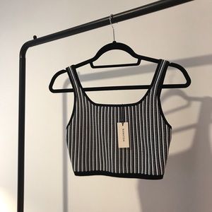 Aritzia Babaton Arjun knit crop top